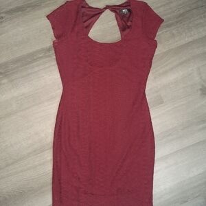 MSK Keyhole Lace Mini Dress